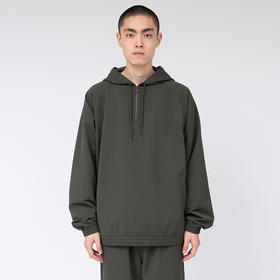 nanamica ALPHADRY Hoodie 高科技透气面料半拉链连帽夹克外套