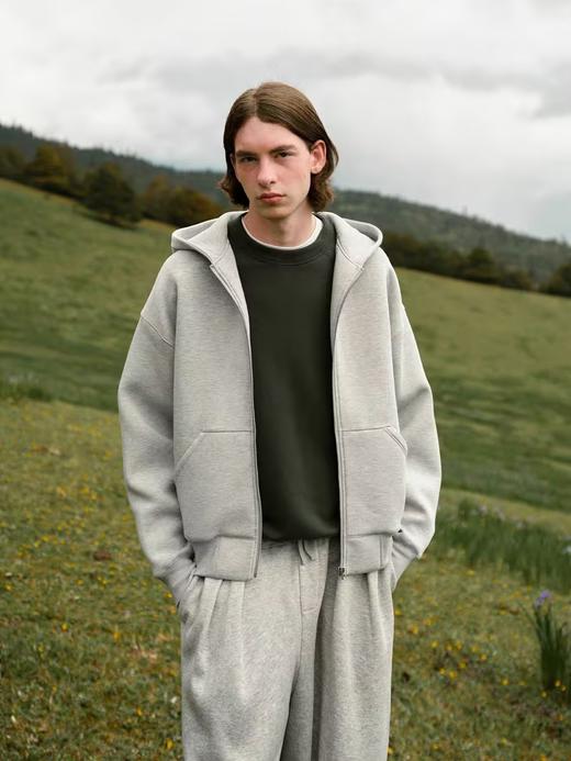 EviStub/E-4QWY417/380G进口液氮空气棉基础连帽开衫卫衣 商品图3