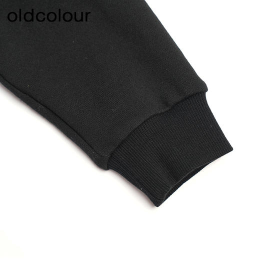 oldcolour黑色休闲气质百搭宽松长袖T恤女L41023194 商品图4