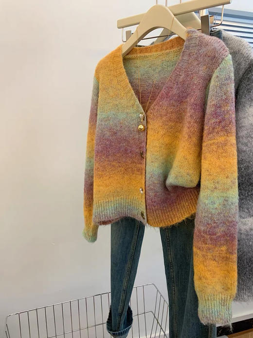 一眼钟情马海毛渐变开衫 商品图6