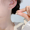 JU-B-0021樱桃气质精致微镶锆石树叶耳钉韩国新款轻奢小众简约迷你珍珠耳钉 商品缩略图1