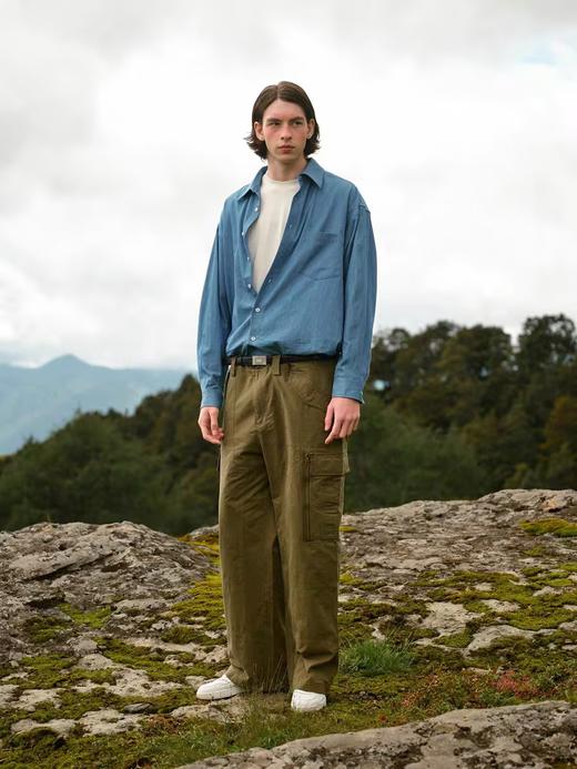 EviStub/E-4QCK409/复古口袋丛林军事通勤直筒工装裤 商品图3