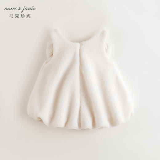 马克珍妮女童可爱大蝴蝶花苞连衣裙儿童裙子2024年秋冬新款240959 商品图3