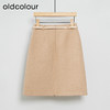 oldcolour秋冬款高腰显瘦百搭小香风气质通勤短款半身裙女DM41061934 商品缩略图1