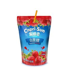 果倍爽 （0蔗糖）-草莓味果汁饮料 200ml/袋