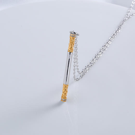 【宏艺珠宝】金箍棒·银s925链坠 商品图2