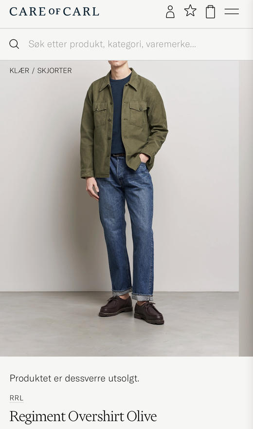 R.R.L 复古军风 衬衫式宽松夹克外套  WT746 商品图3