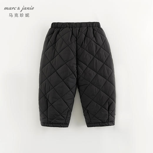 【校服神器】马克珍妮男女童复古菱格夹棉棉裤儿童裤子冬装241393 商品图1