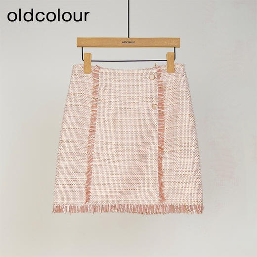 oldcolour小清新高腰百搭气质流苏短裙女GL31061812 商品图0