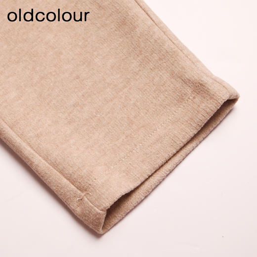 oldcolour春秋款简约气质直筒厚实长款休闲裤女DN13073016 商品图4