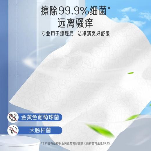 【严选超市】漫花蓝色系列湿厕纸 180mm*140mm 40片 10包 原价36 活动价29.9 商品图1