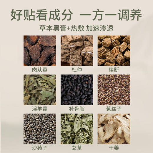 【分销】后辰肾灸贴艾灸男女士穴位发热草本老黑膏温灸 商品图4