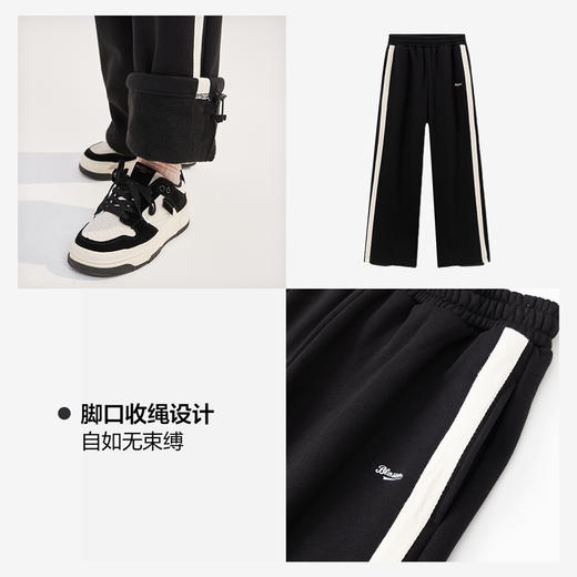 笛莎Deesha青少年女童裤子2024冬季新款复古学院风直筒裤 商品图2