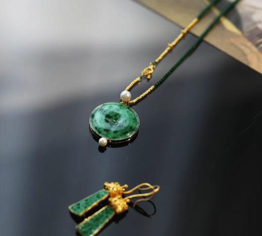 满月 | 珍珠花青挂坠 商品图2