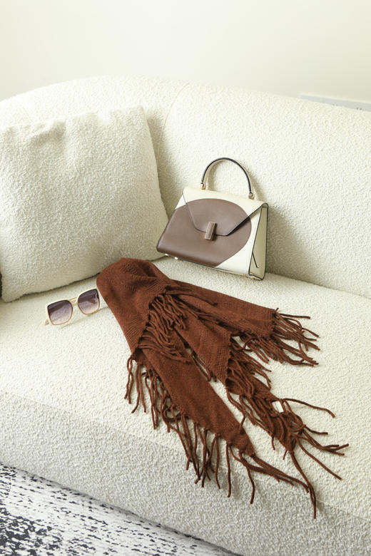 【全羊绒羊毛单品】【秋品】超柔软！柔软100%羊绒围巾、针织帽、披肩、围脖保暖百搭时尚通勤 商品图9