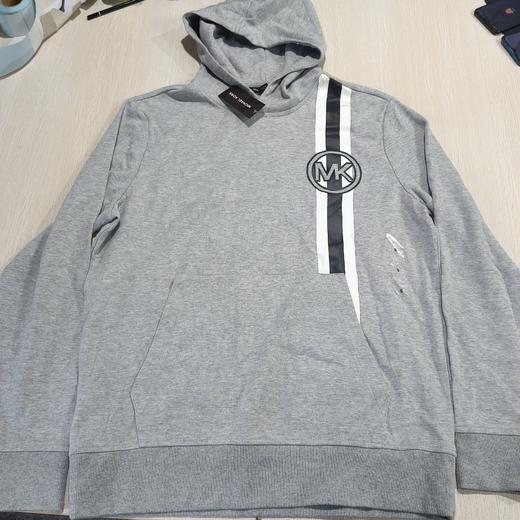 瑕疵Michael Kors/MK 男士休闲Logo印花袋鼠兜连帽套头卫衣 商品图2