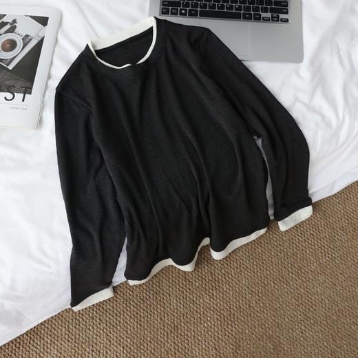 ✨✨✨【美yang同款冬暖摩卡假两件打底衫】❤️❤️ ✅比普通🌸羊毛更保暖❗更柔软❗ ✅260g高弹高密面料，👍👍👍 商品图3