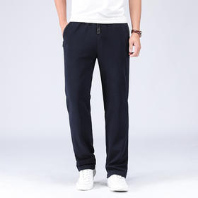 【Q】【新款DZP】大依优型大码男装直口直筒运动裤运动休闲长裤加肥加大弹力舒适