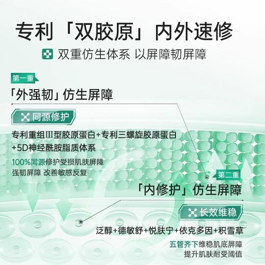 【敏肌急救 速修红敏痛】重组胶原屏障修护乳100ml#透真重组胶原蛋白屏障修护乳补水修护舒缓敏肌清爽不油腻保湿乳液 商品图3