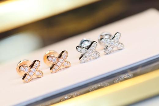 尚美巴黎交叉钻石耳钉（XTY） 商品图0