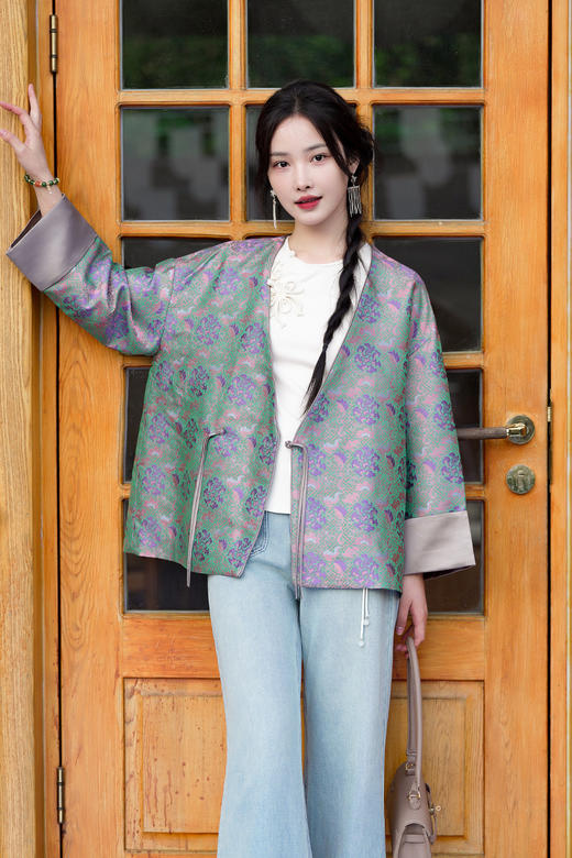 逸红颜明月优选 #中式老钱风宋锦「甜幂」，38MM真丝宋锦，杨幂同款 商品图5