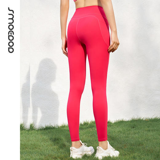 2024秋冬款SMOEDOD/水沐伊朵莱卡裸感出街健身瑜伽裤女高腰显瘦外穿弹力6593 商品图4