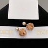迪奥立体镂空花球珍珠耳钉超美春秋时尚气质花卉*耳环（XTY） 商品缩略图1