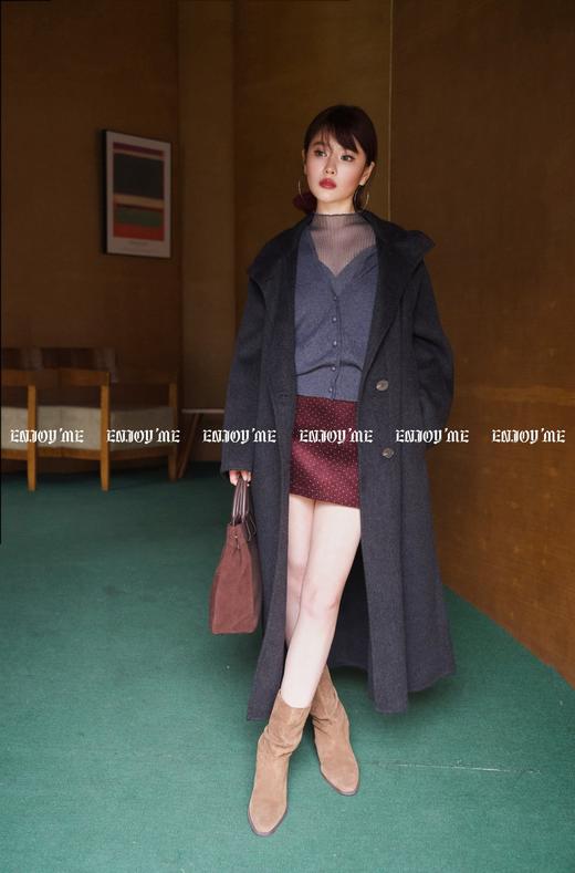 【门店同款】ENJOY冬季柔韧与共月光海面立领排扣大衣 159495842 商品图7