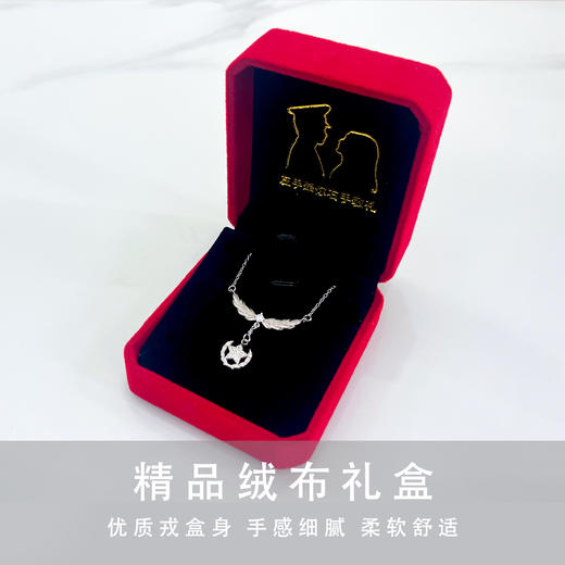 新款《荣耀》橄榄领花S925银锁骨链 商品图5