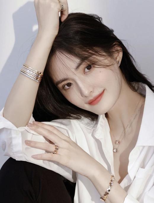 尚美蜂巢项链采用CNC精雕工艺，加全手镶，电镀厚金（XTY） 商品图10