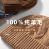 纯色100%纯羊毛毛线帽女生冬季针织帽百搭女高级感帽子男保暖简约新款爆款小红书同款 商品缩略图0