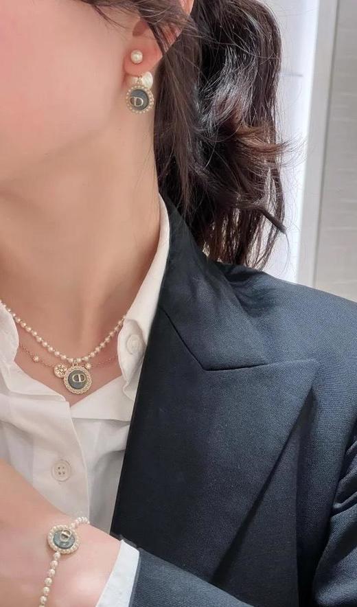 迪奥琉璃珠双珠耳钉（XTY） 商品图5