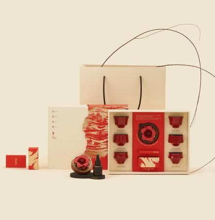 非遗瓷花茶器礼盒 鸿运在握伴手礼 商品图0