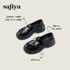 Safiya/索菲娅2024秋学院风蝴蝶钻扣百搭轻便增高JK乐福小皮鞋 SF43112069 商品缩略图0