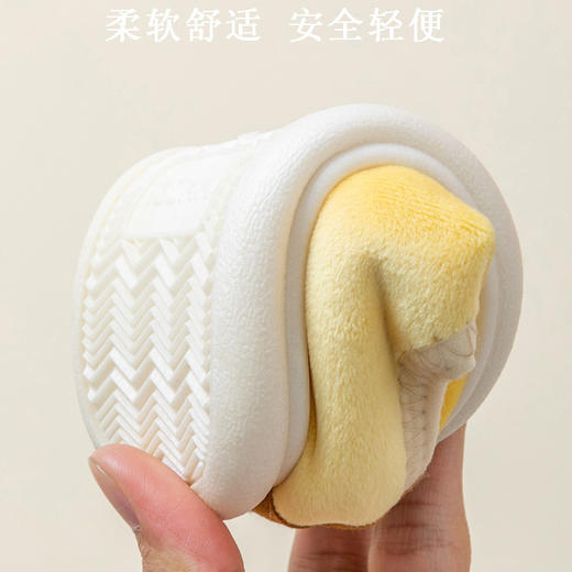 【细绒毛宝宝防滑包跟棉鞋】新款棉鞋中小童冬季保暖室内软底棉拖 商品图2