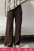 绽放旅行女装658朵/秋冬牦牛绒简约微阔垂感直筒保暖深咖毛织长裤 商品缩略图5