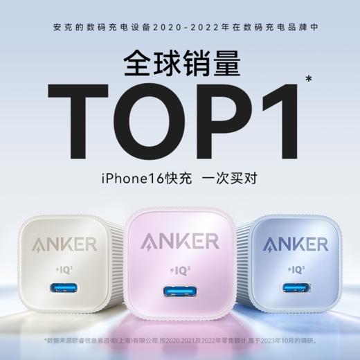 【热销】Anker安克安芯充Pro充电头30W氮化镓PD充电器适配iPhone15苹果14/13手机快充12Promax插头 A2337 商品图2