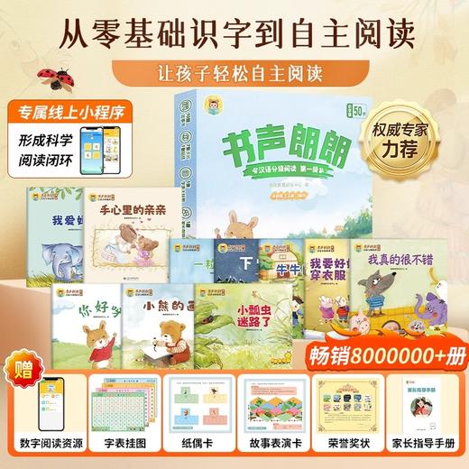新品上市！【有声伴读 每辑10册 赠6大资源包】书声朗朗汉语分级阅读绘本儿童分级阅读中文幼儿园绘本3-6岁学前幼儿园启蒙早教书儿童识字阅读绘本识字启蒙绘本朗朗绘本阅读 商品图3
