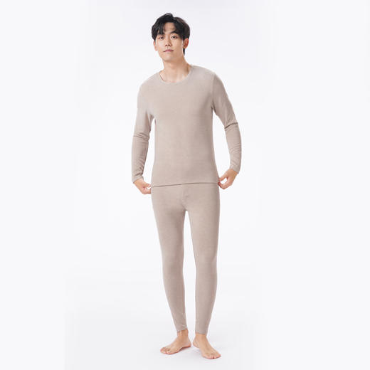 都市丽人都市锋尚保暖衣舒暖套装依翡丝膨体绒中厚男士保暖衣套装FWT1B2 商品图1