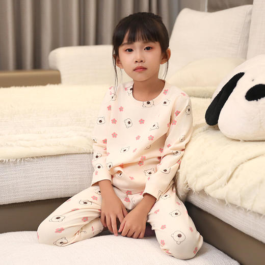 【79元1套，119元2套】秋冬女童长袖长裤套头家居套装-8243213 商品图0