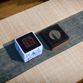 羽诗制造出品 闻香听颂套装陶瓷蓝牙音箱四方香盒文创礼盒