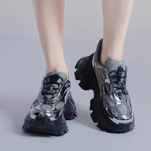 星际锯齿厚底老爹鞋 商品图0