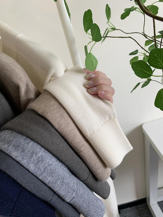 【现货】羊毛30%【圆领套头衫】亲肤可贴服穿、可机洗，7色随心搭配，基础款JX56 商品图7