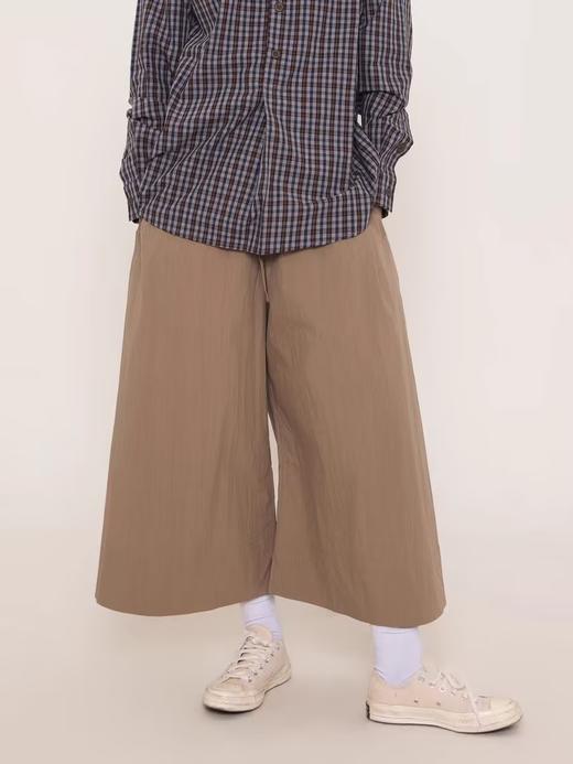 LIVINGTOWN/LT砂洗棉阔腿裤 商品图2