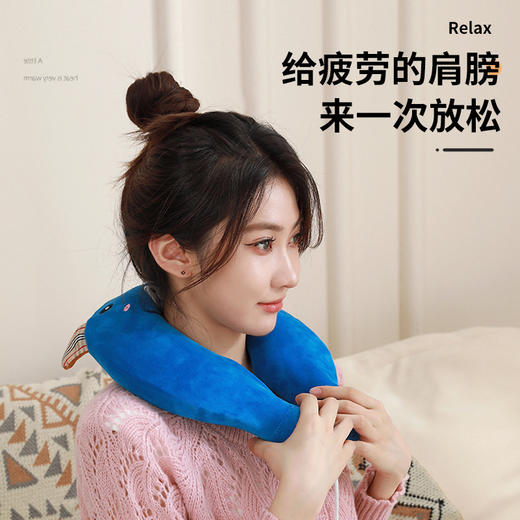 【U形围脖热水袋！给肩颈一个温暖拥抱】颈椎热水袋注水灌水加厚防爆暖水袋脖子肩膀肩颈热敷专用U型枕头，外套可拆洗设计，手感舒适亲肤，防烫保暖。ry 商品图3