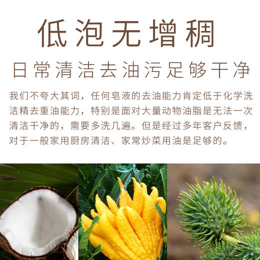 S光阴小驻原净天然厨事皂液  易冲洗无残留不假滑 不吃化学洗洁精 商品图5