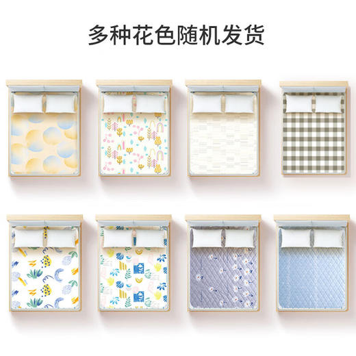 彩虹  全线路安全保护双控双温电热毯（双人)纯棉1.8米*1.5米花色随机1558 商品图0