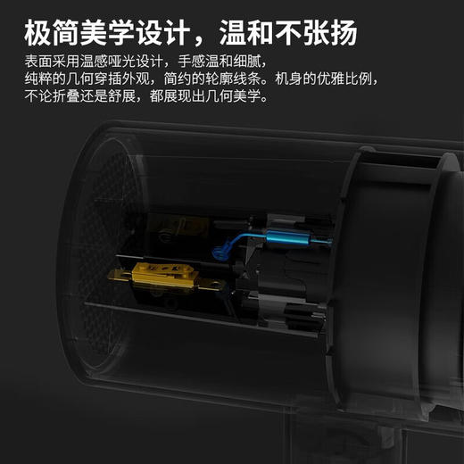 直白  负离子折叠吹风机HL380（White） 商品图2
