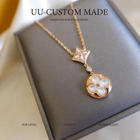 驴家-*小花配白贝项链（XTY）