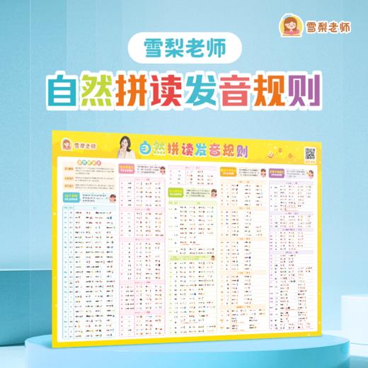 雪梨老师 自然拼读发音规则海报 商品图0
